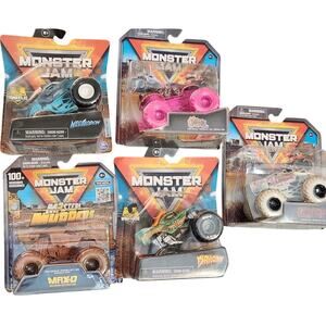 Monster Jam Megalodon Max-D Dragon Calavera Zombie Die-Cast Trucks